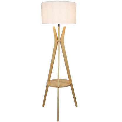 Fluxe Pinewood Floor Tripod Lamp