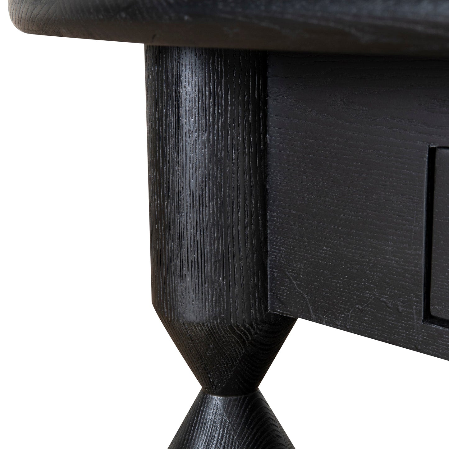 1.4m Oval Coffee Table - Black