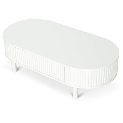 1.2m Coffee Table - Warm White