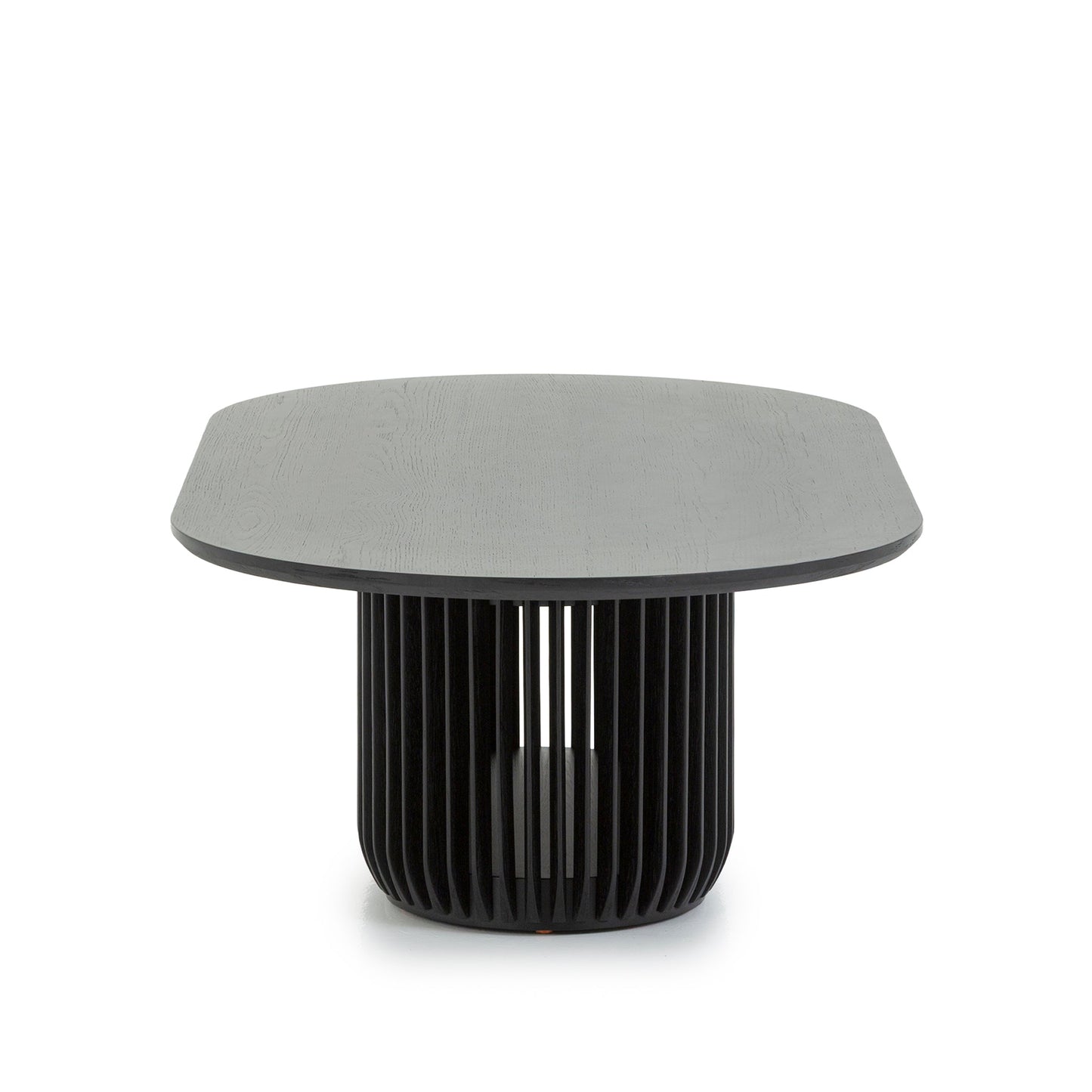 1.3m Oval Coffee Table - Black Stain