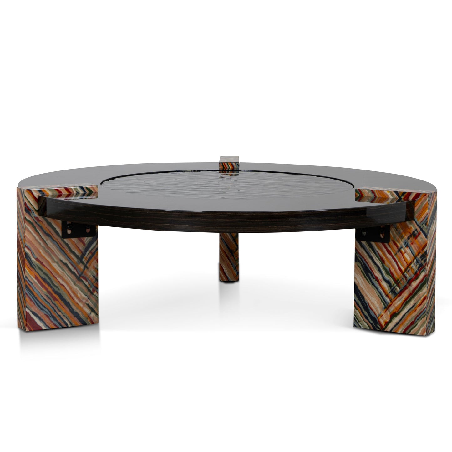 93cm Round Coffee Table - Black