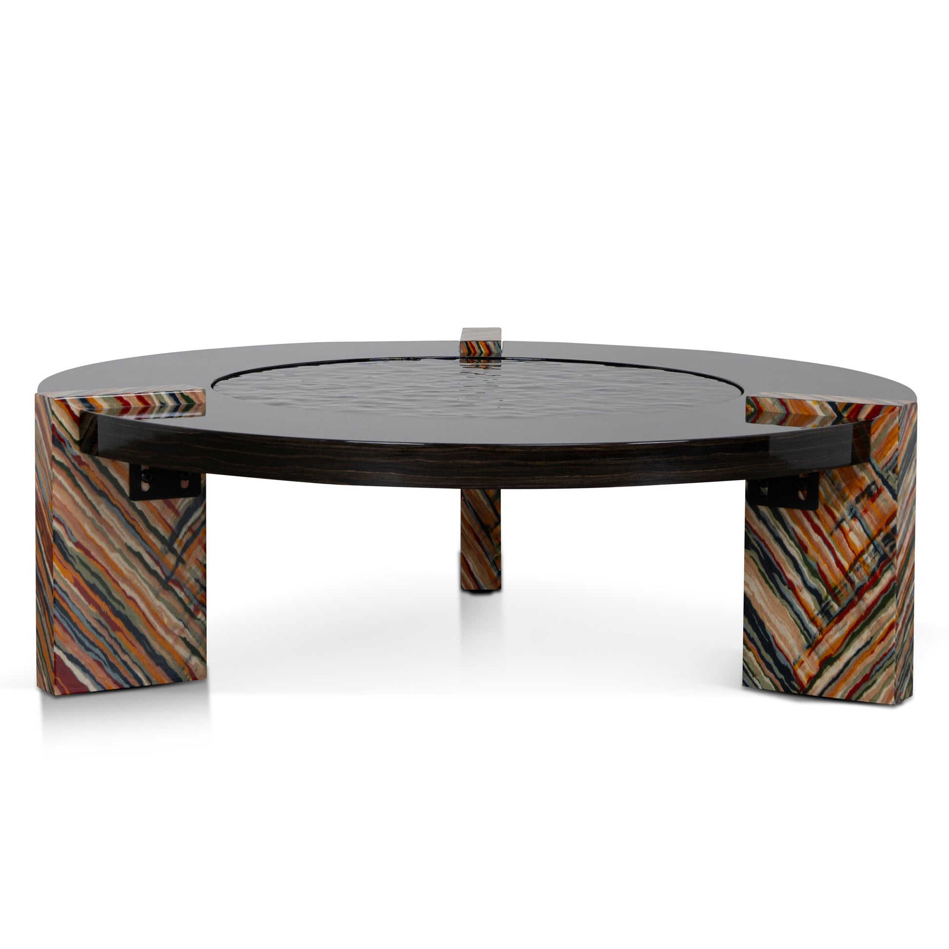 93cm Round Coffee Table - Black