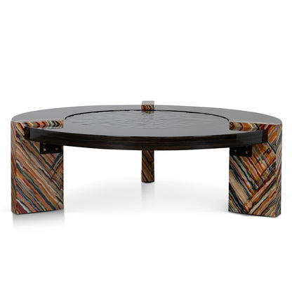 93cm Round Coffee Table - Black