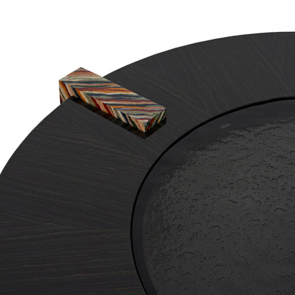 93cm Round Coffee Table - Black