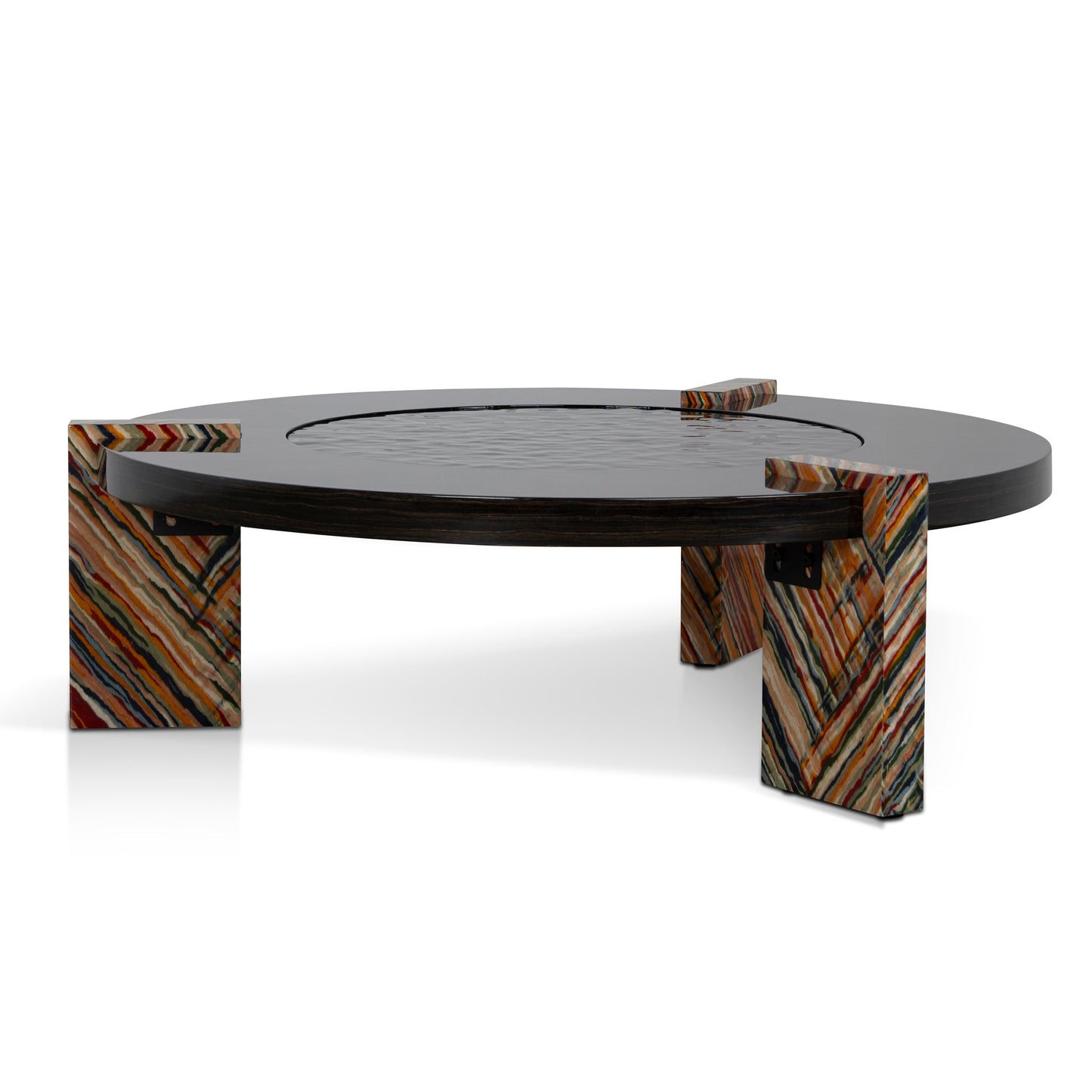 93cm Round Coffee Table - Black