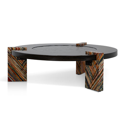 93cm Round Coffee Table - Black