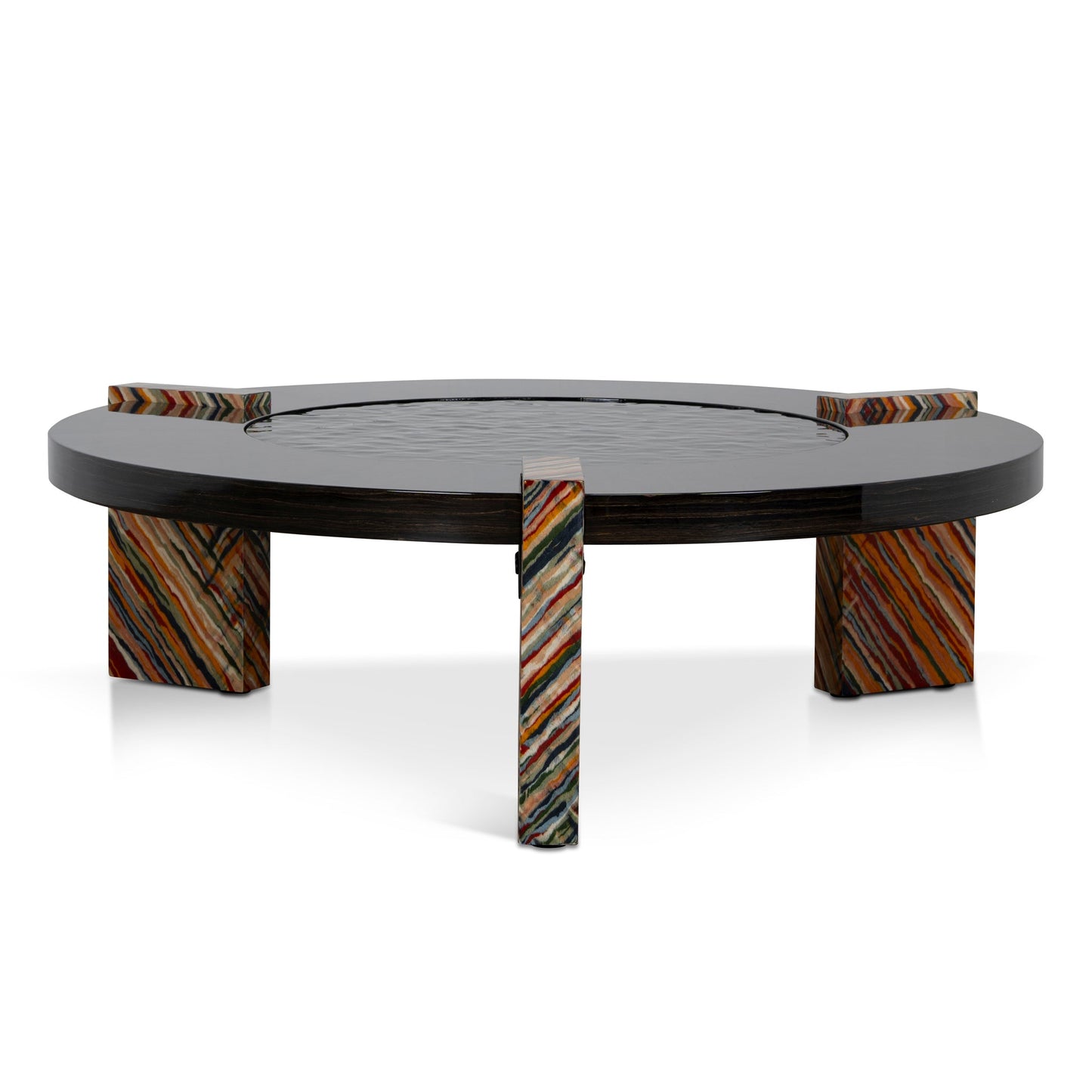 93cm Round Coffee Table - Black