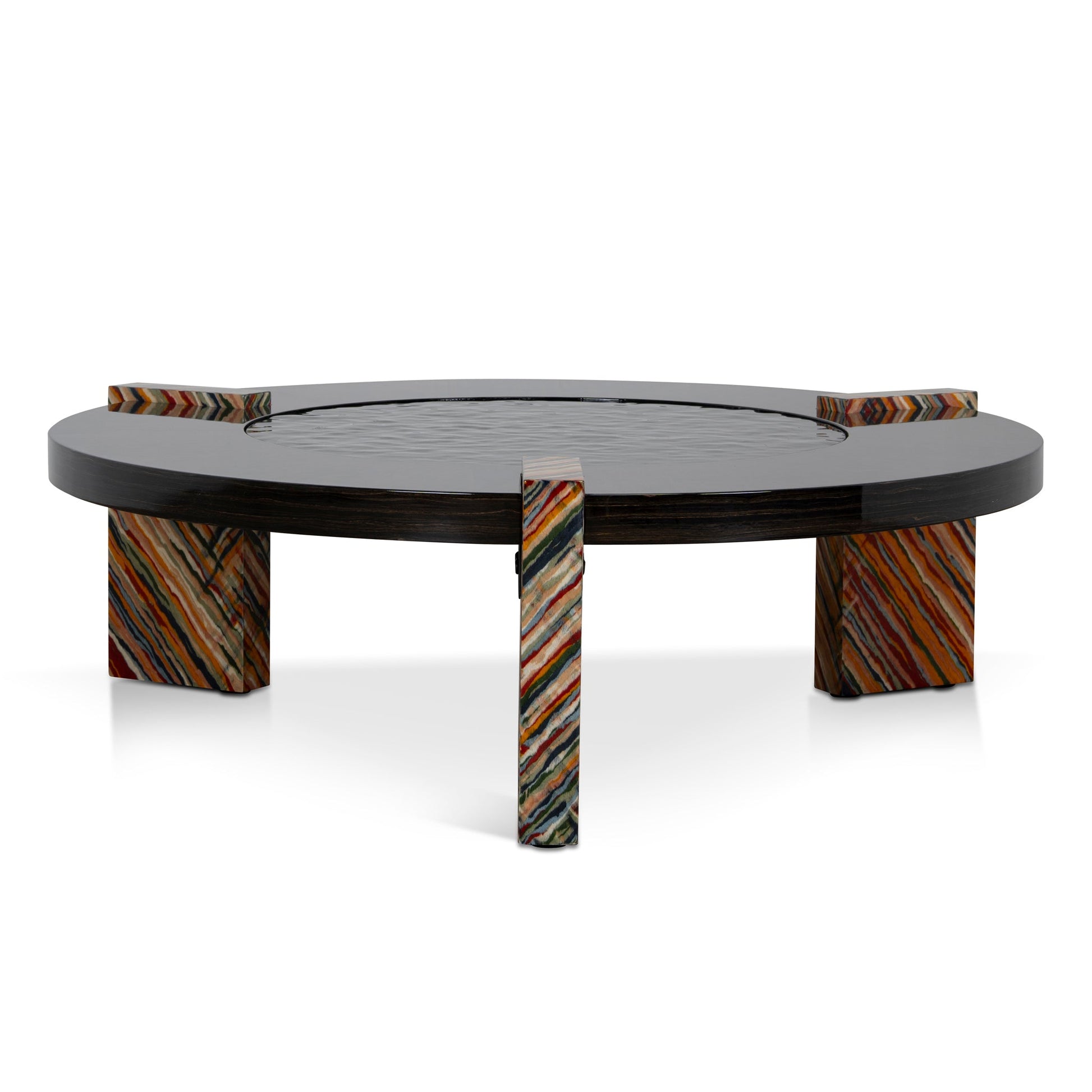 93cm Round Coffee Table - Black