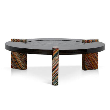 93cm Round Coffee Table - Black