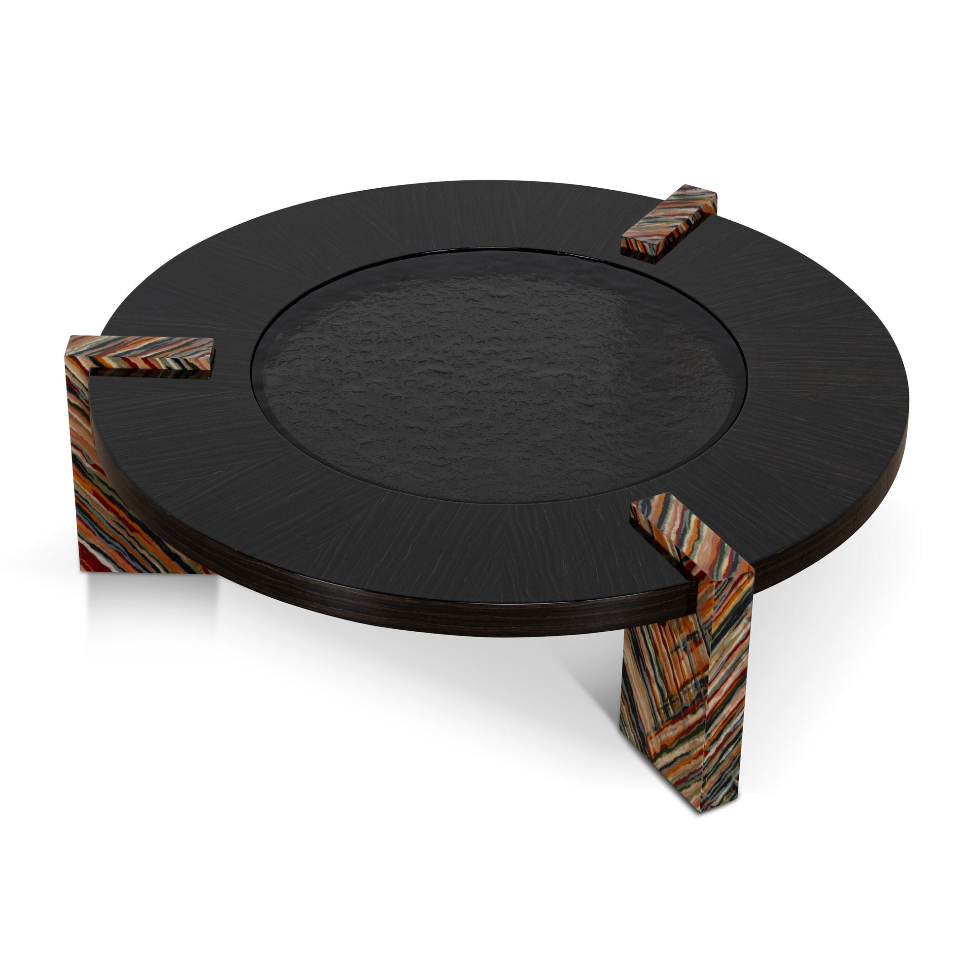 93cm Round Coffee Table - Black