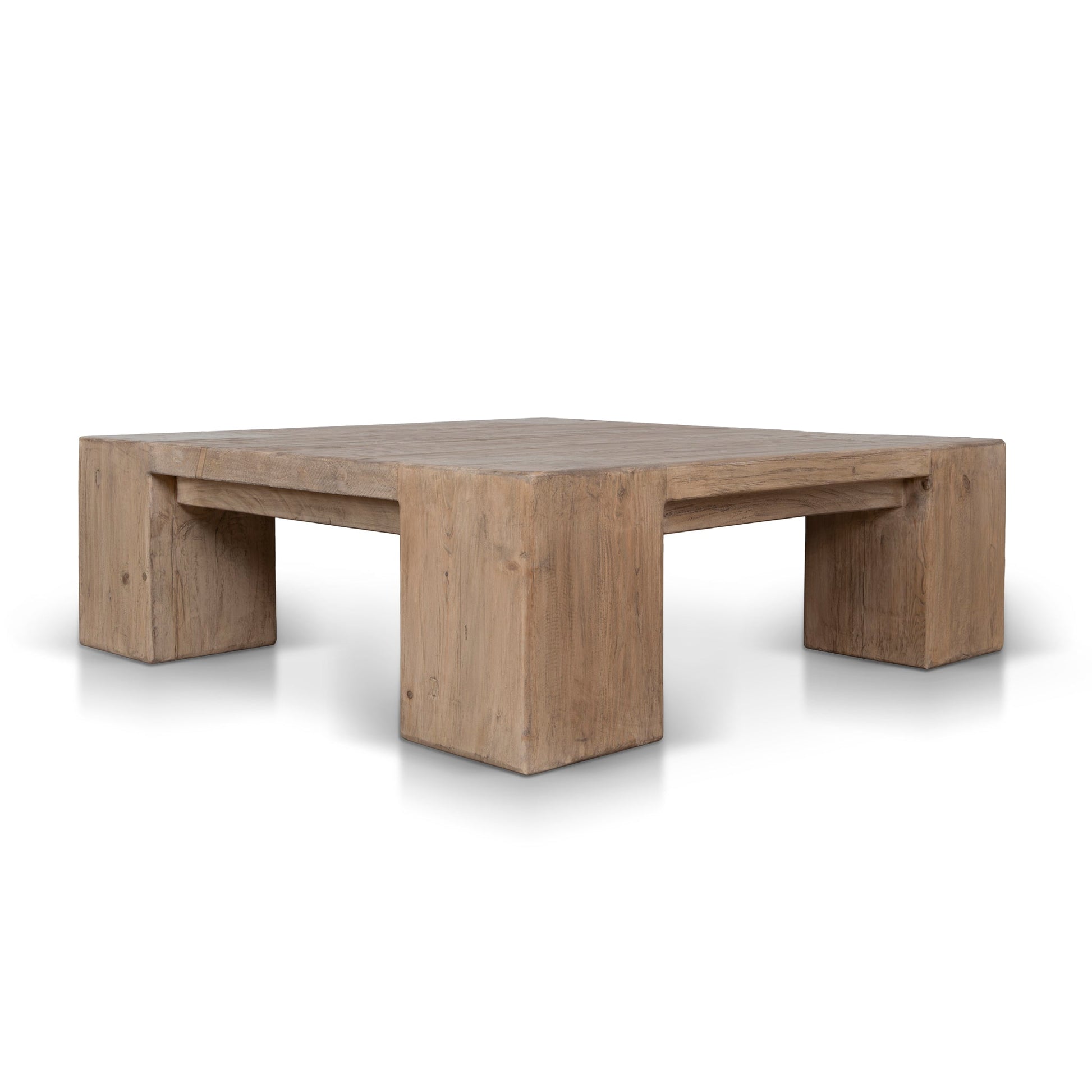 1.1m Elm Square Coffee Table - Natural