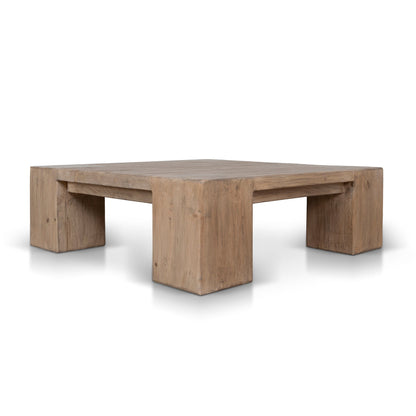1.1m Elm Square Coffee Table - Natural
