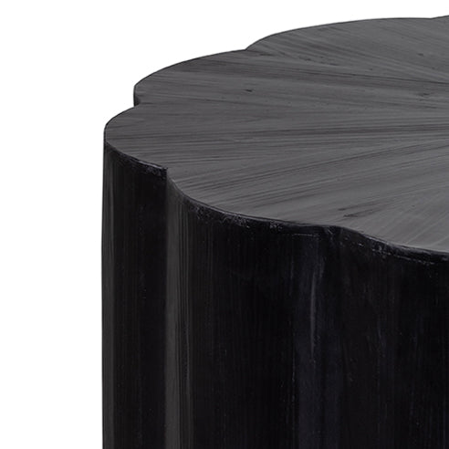 100cm Round Coffee Table - Full Black