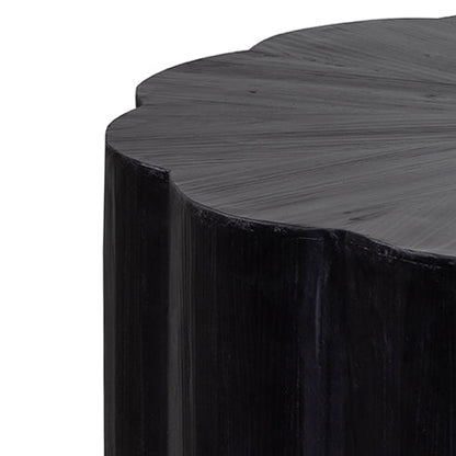 100cm Round Coffee Table - Full Black