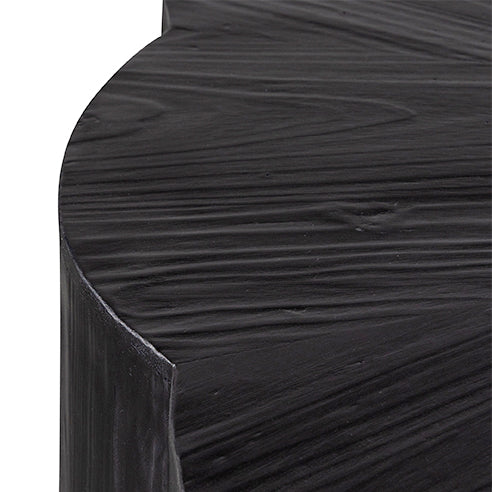 100cm Round Coffee Table - Full Black