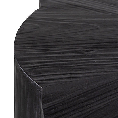 100cm Round Coffee Table - Full Black