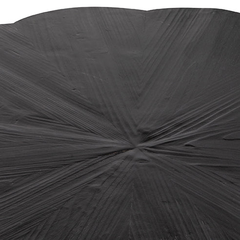 100cm Round Coffee Table - Full Black