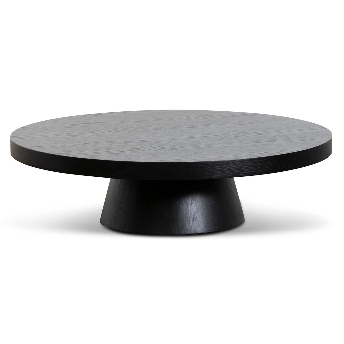Round Coffee Table - Black Oak