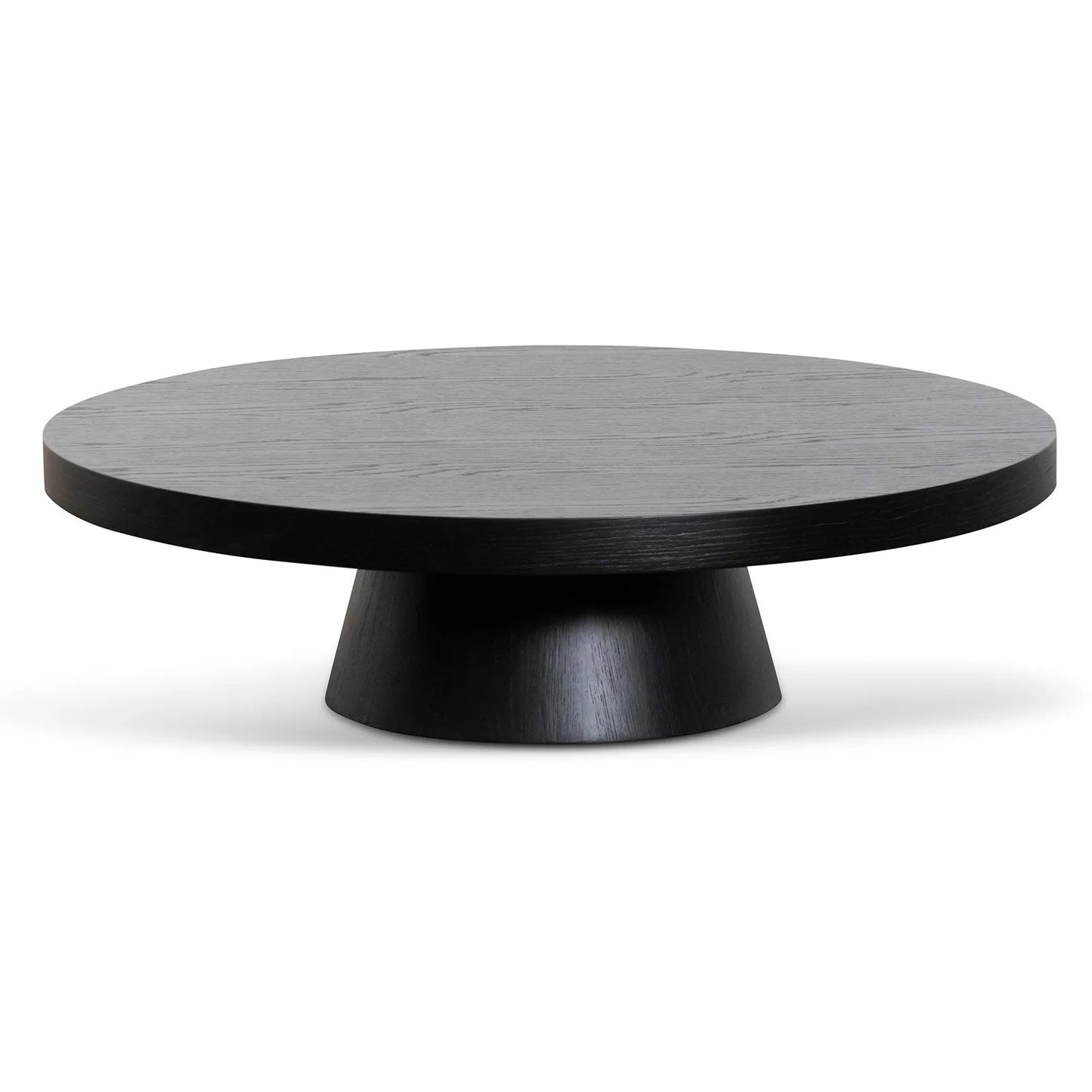Round Coffee Table - Black Oak