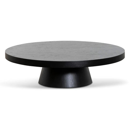 Round Coffee Table - Black Oak