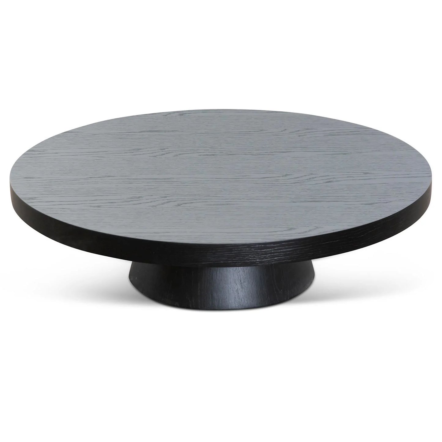Round Coffee Table - Black Oak