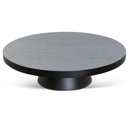 Round Coffee Table - Black Oak