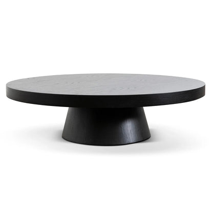 Round Coffee Table - Black Oak