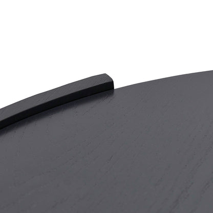 1.1m Round Coffee Table - Black