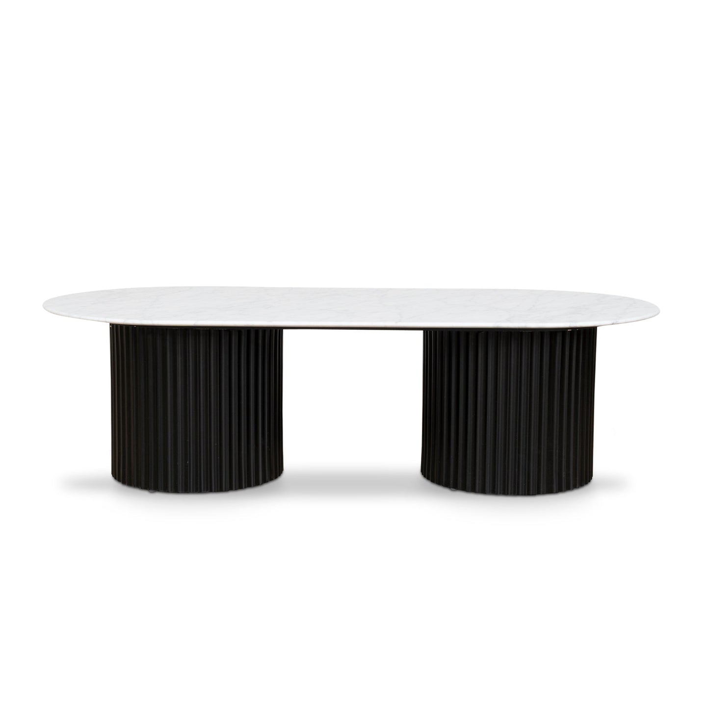 1.3m Marble Coffee Table - Black