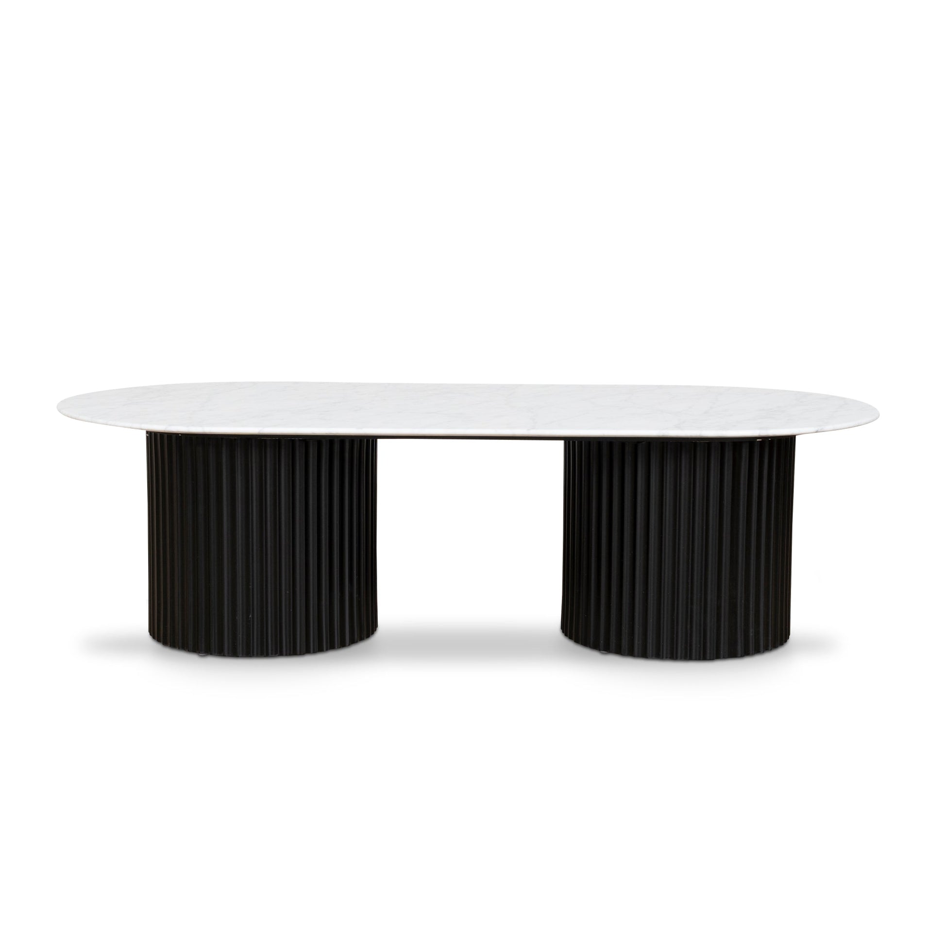 1.3m Marble Coffee Table - Black