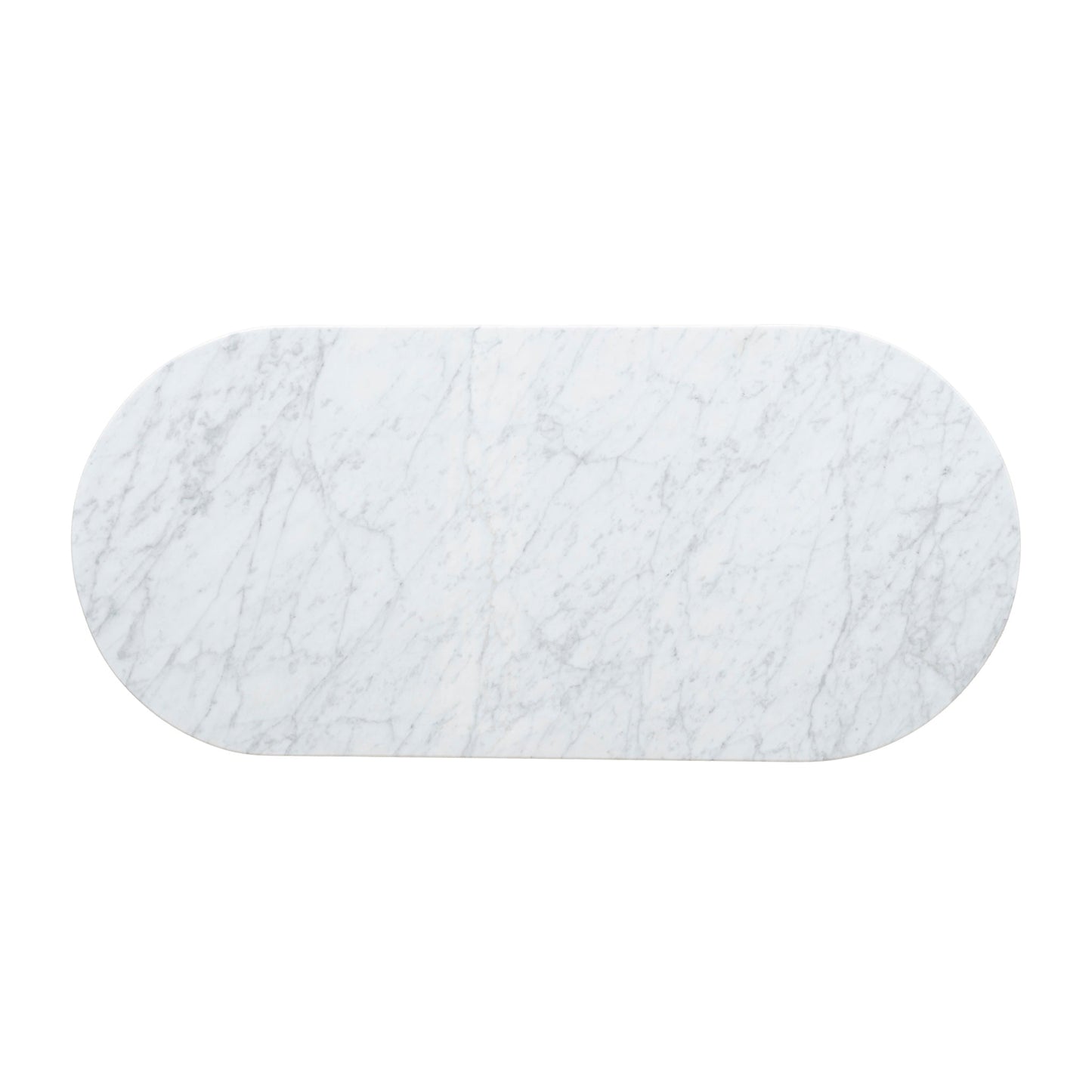 1.3m Marble Coffee Table - Black
