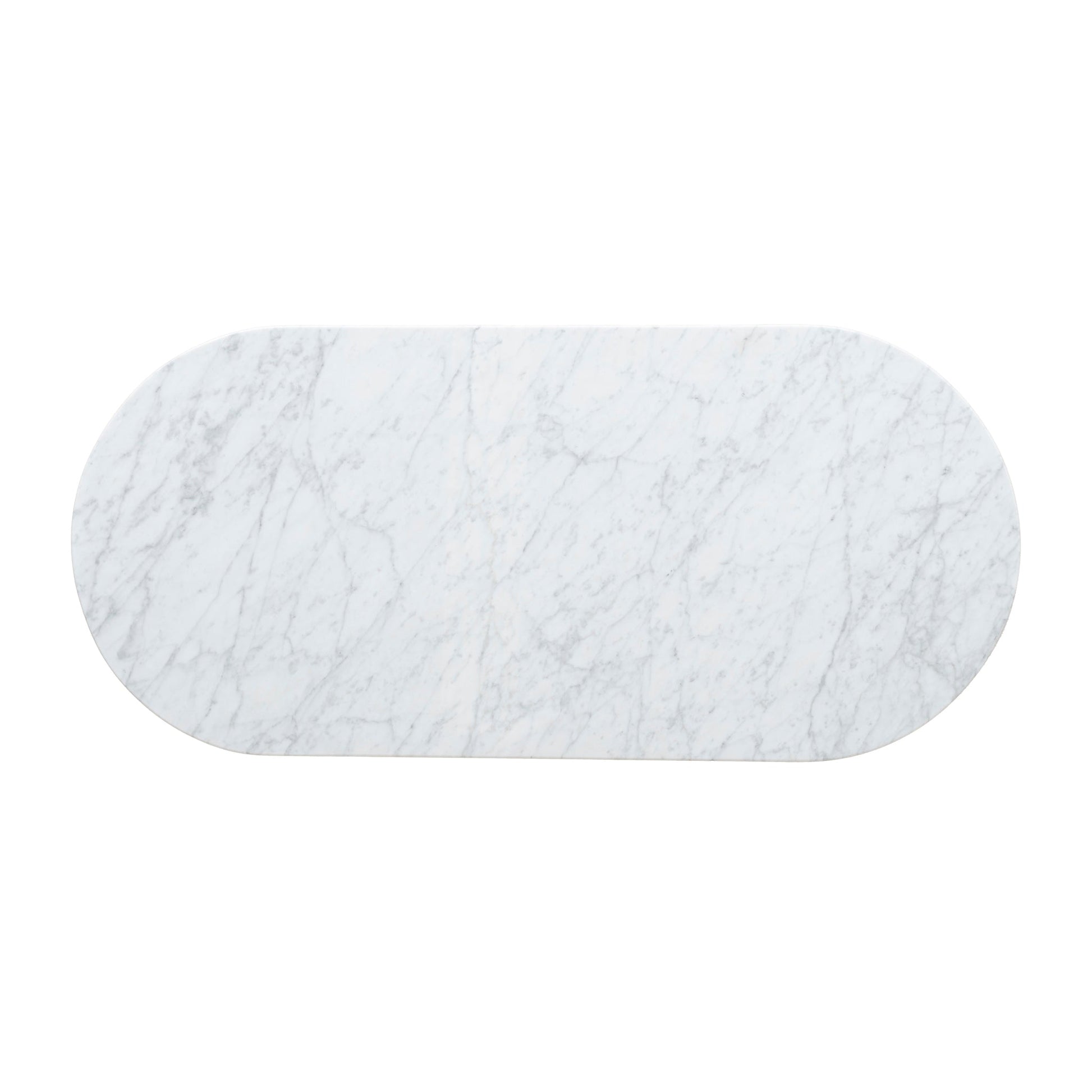 1.3m Marble Coffee Table - Black