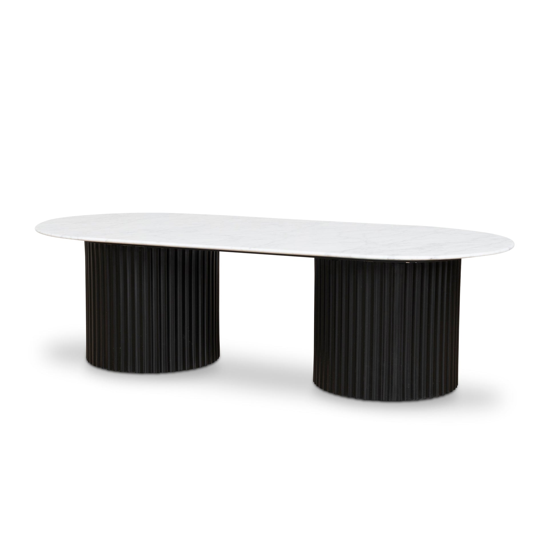 1.3m Marble Coffee Table - Black