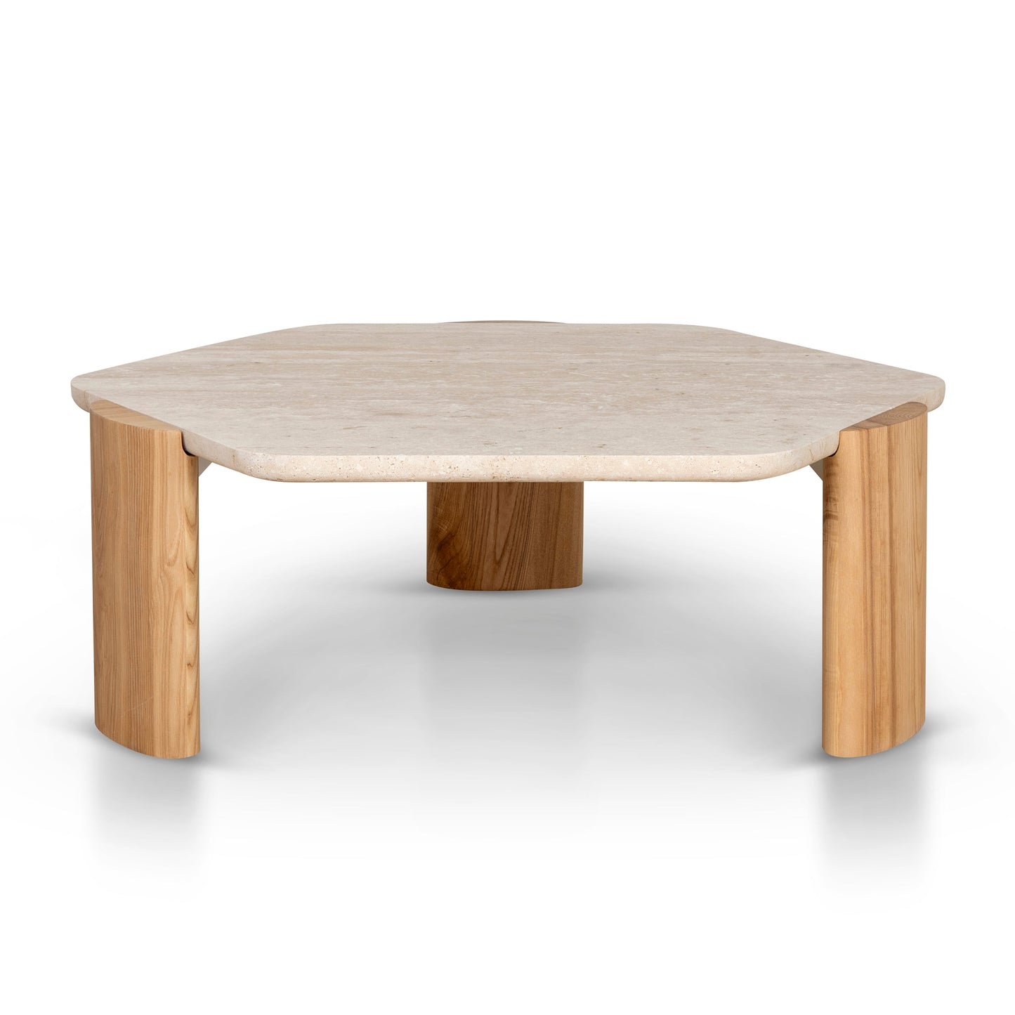 100cm Travertine Coffee Table - Natural
