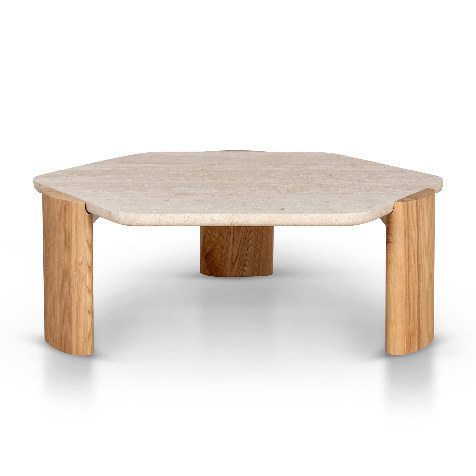 100cm Travertine Coffee Table - Natural