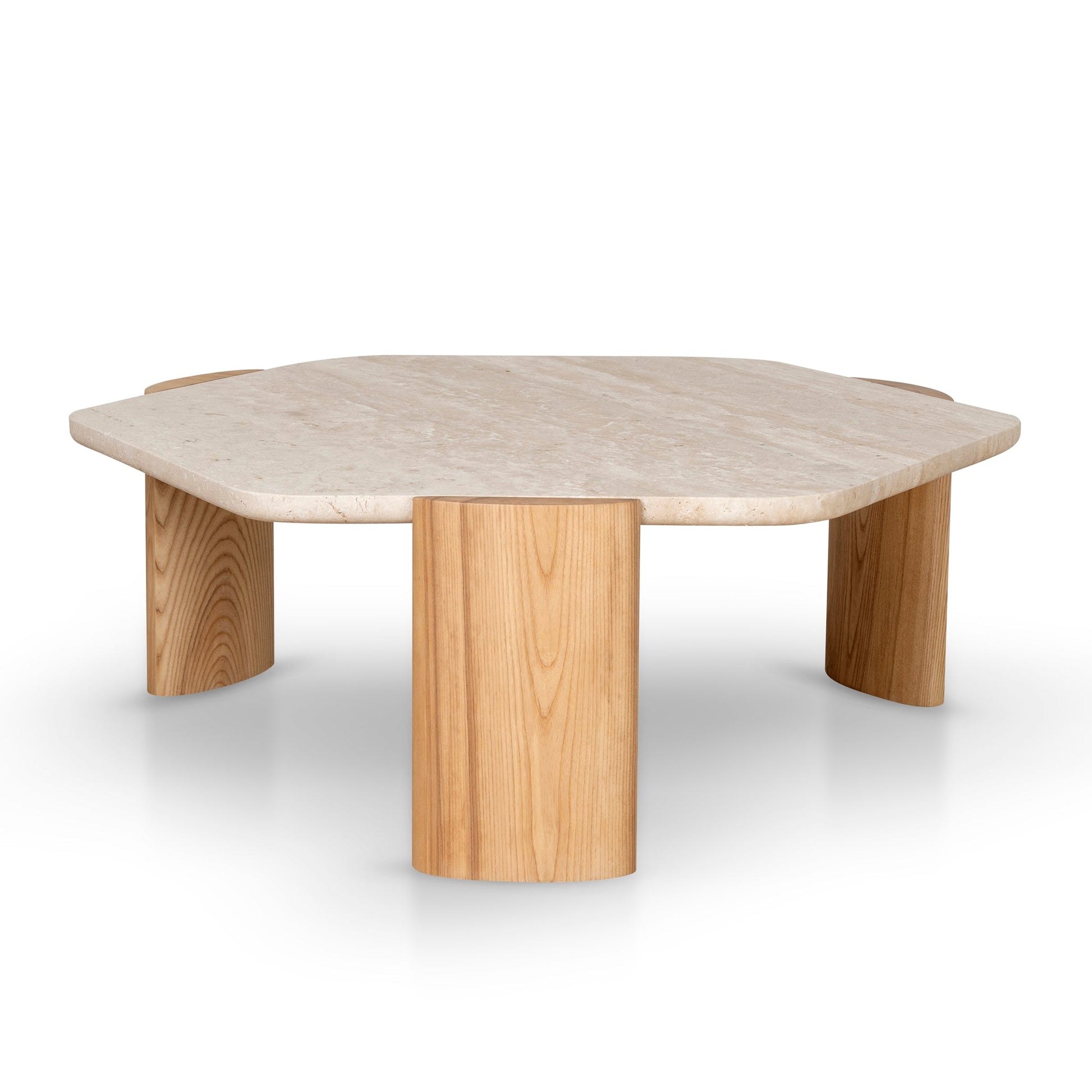 100cm Travertine Coffee Table - Natural