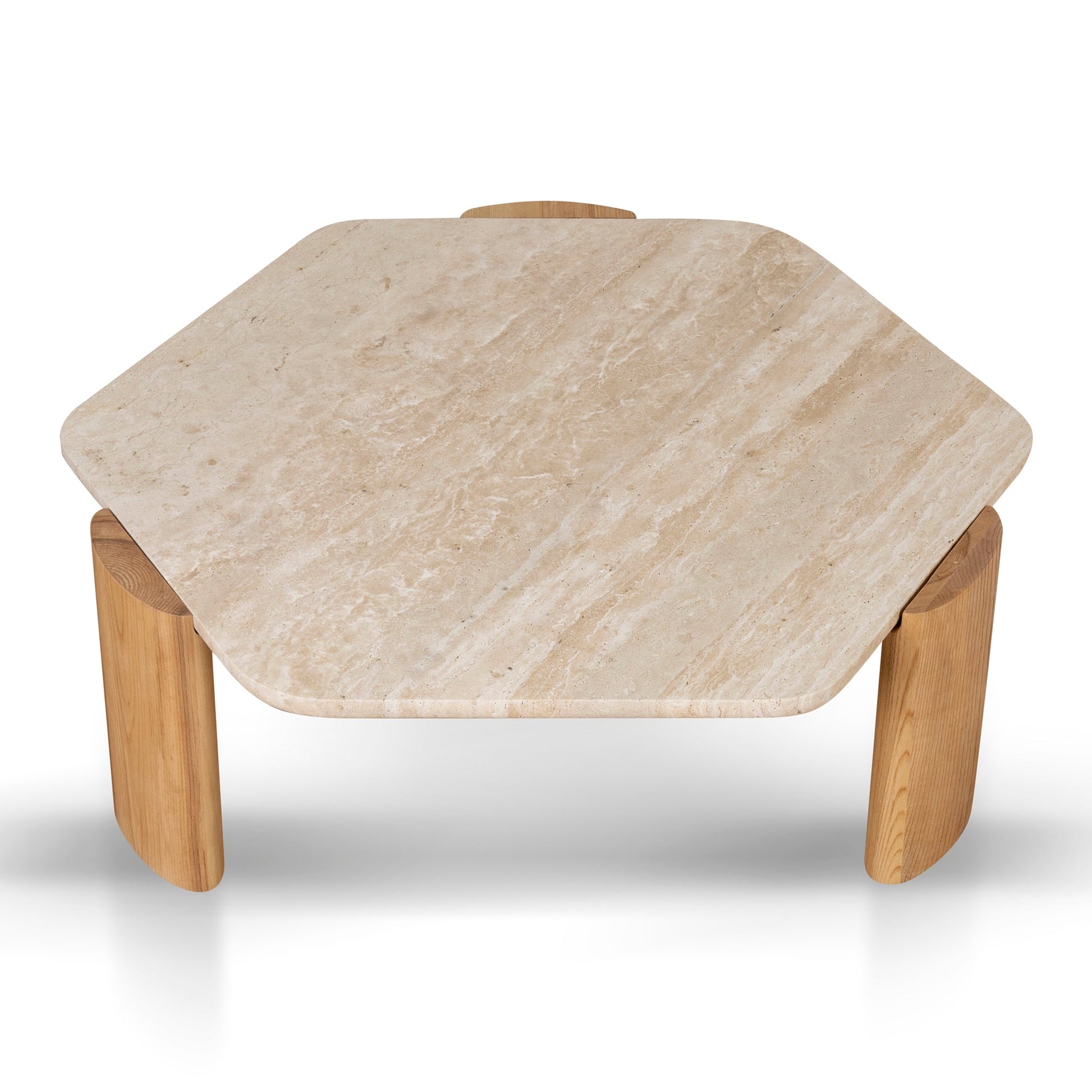 100cm Travertine Coffee Table - Natural