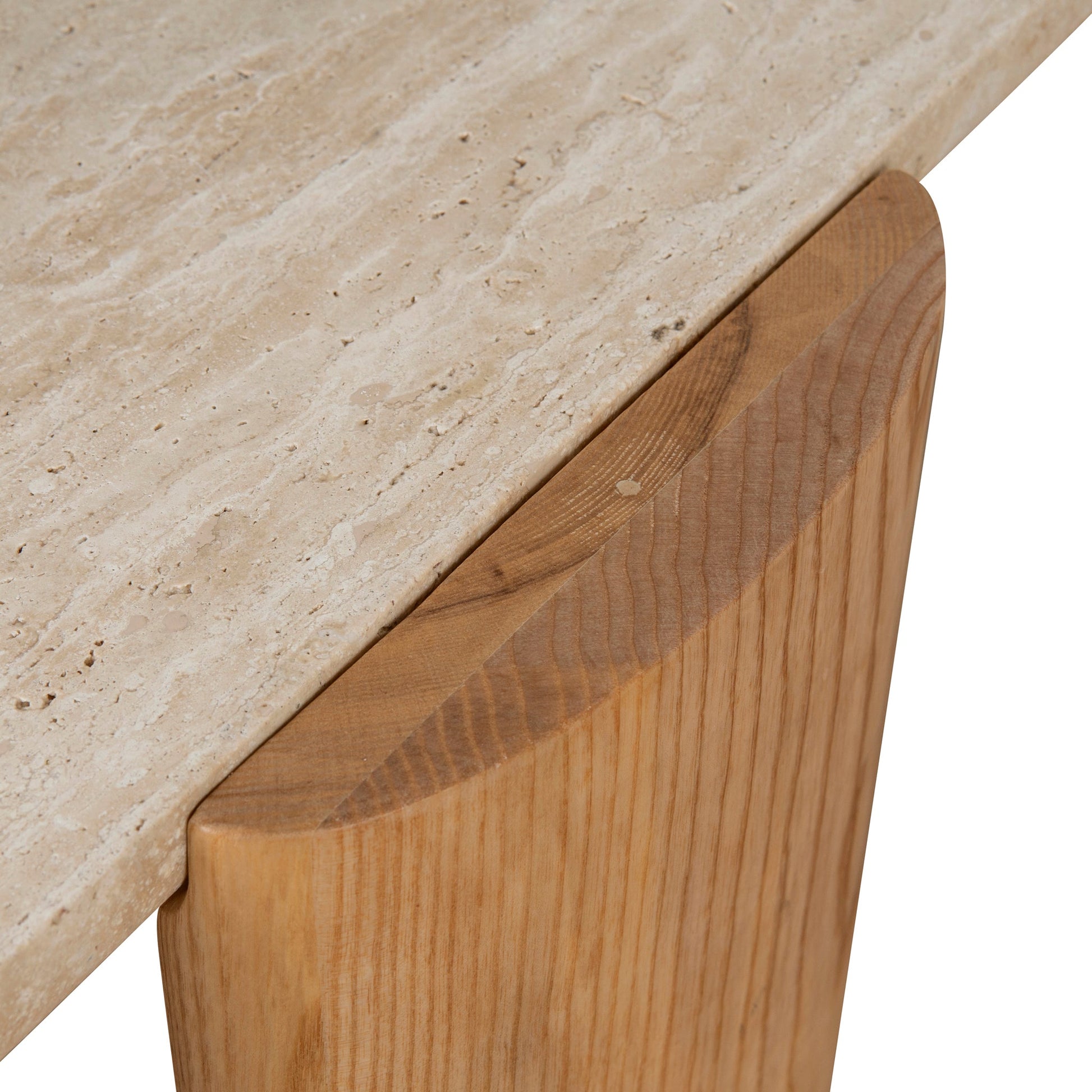 100cm Travertine Coffee Table - Natural