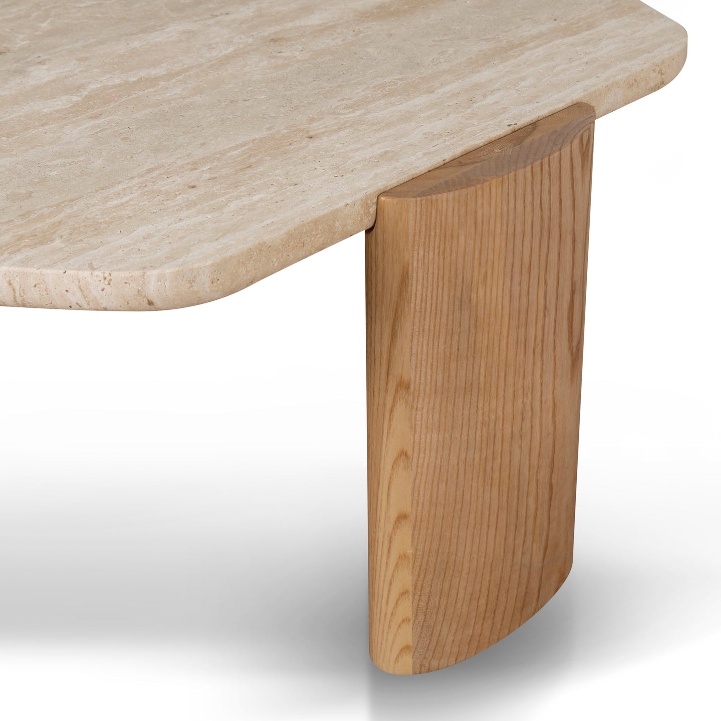 100cm Travertine Coffee Table - Natural