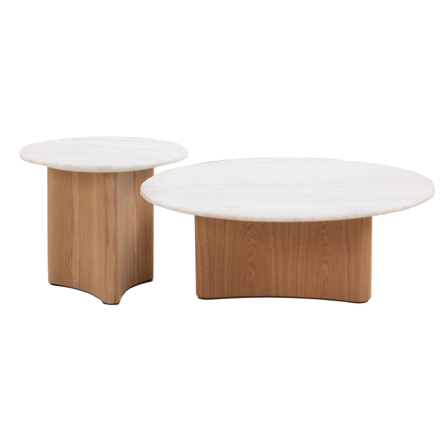 Nested Marble Coffee Table - Natural