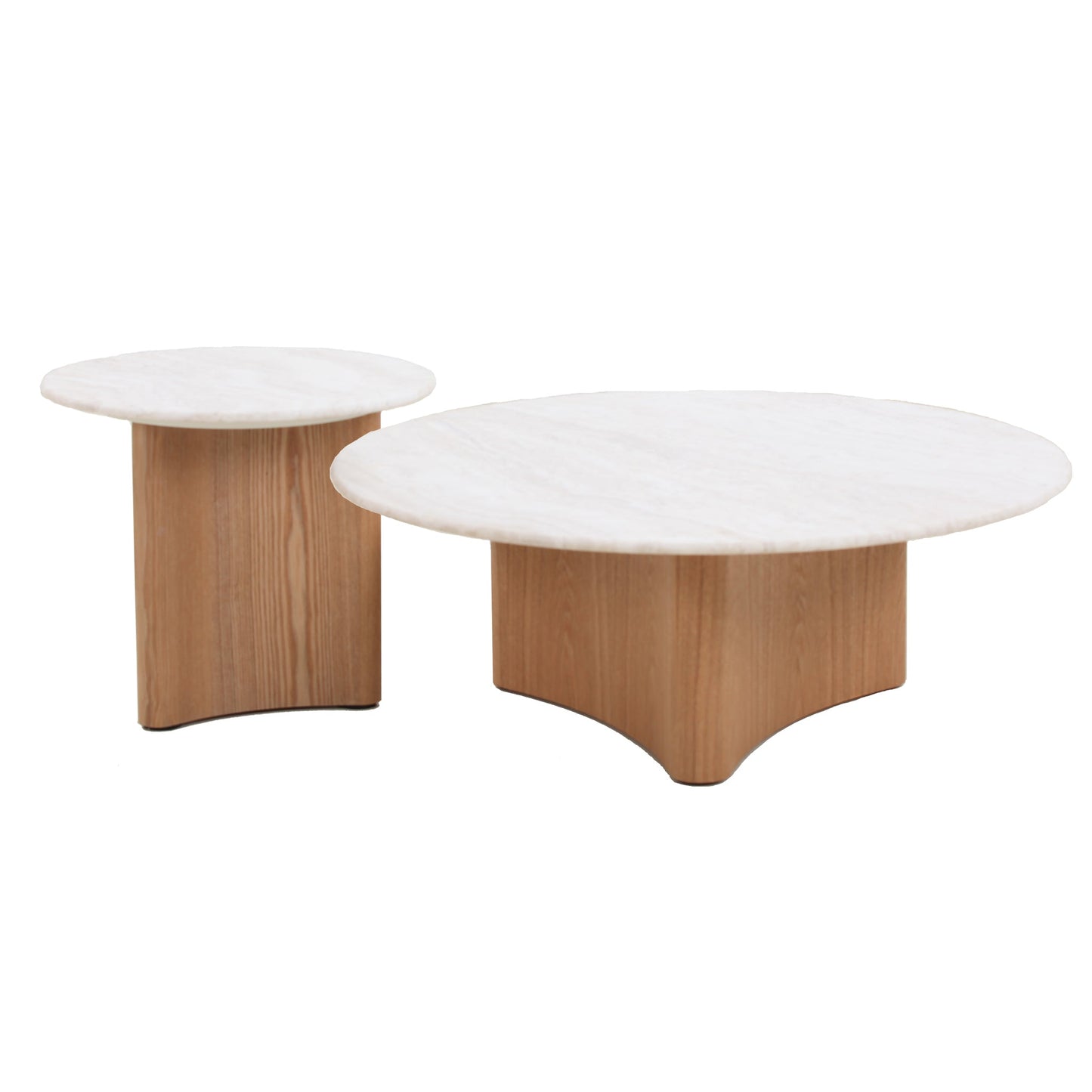 Nested Marble Coffee Table - Natural