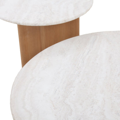 Nested Marble Coffee Table - Natural
