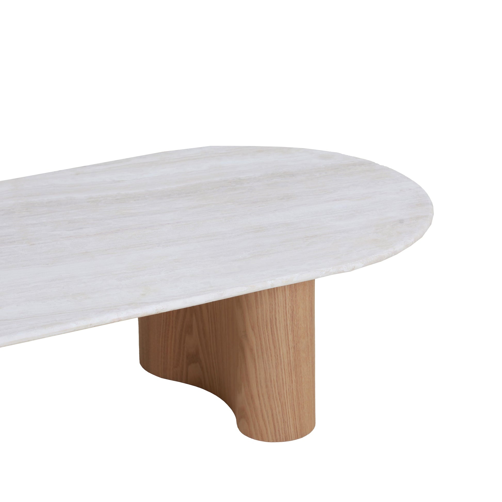 1.5m Travertine Top Coffee Table - Natural