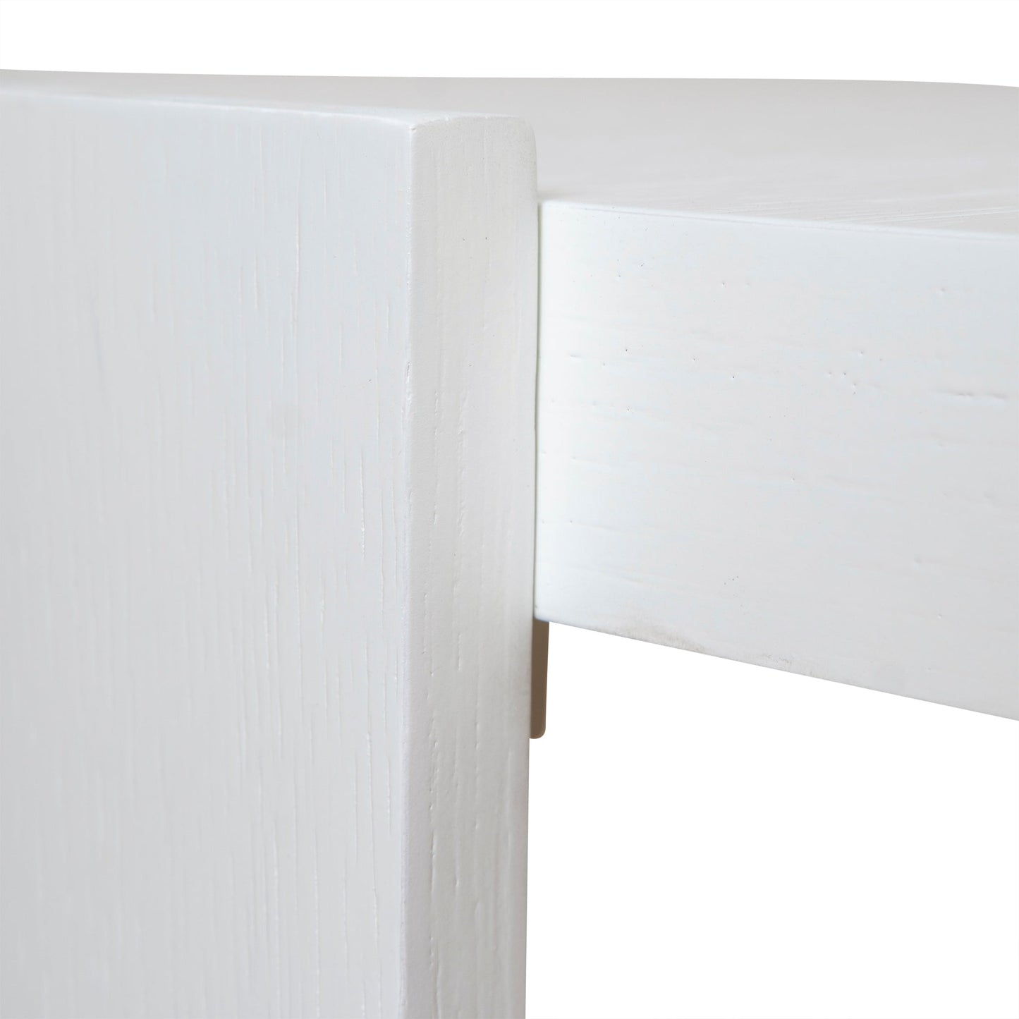100cm Wooden Round Coffee Table - White