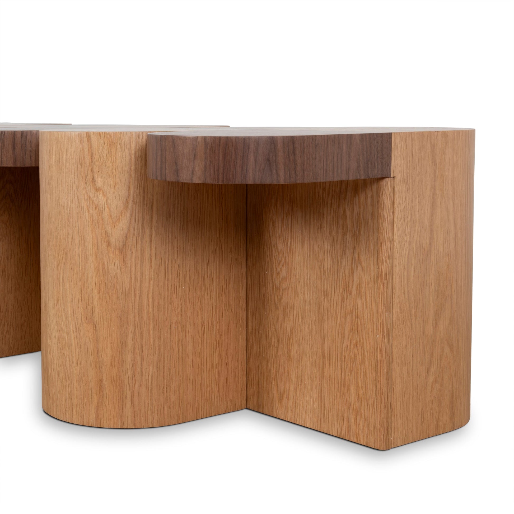 1.68m Dining Bench - Two Tone Natural