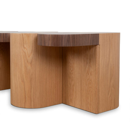 1.68m Dining Bench - Two Tone Natural