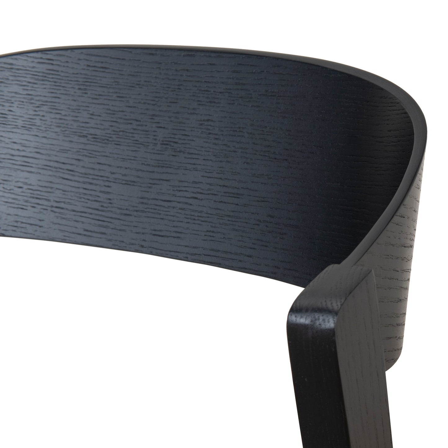 Black Dining Chair - Grey Seat (Set of 2)