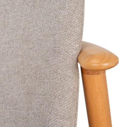 Natural Dining Chair - Grey Seat (Set of 2)