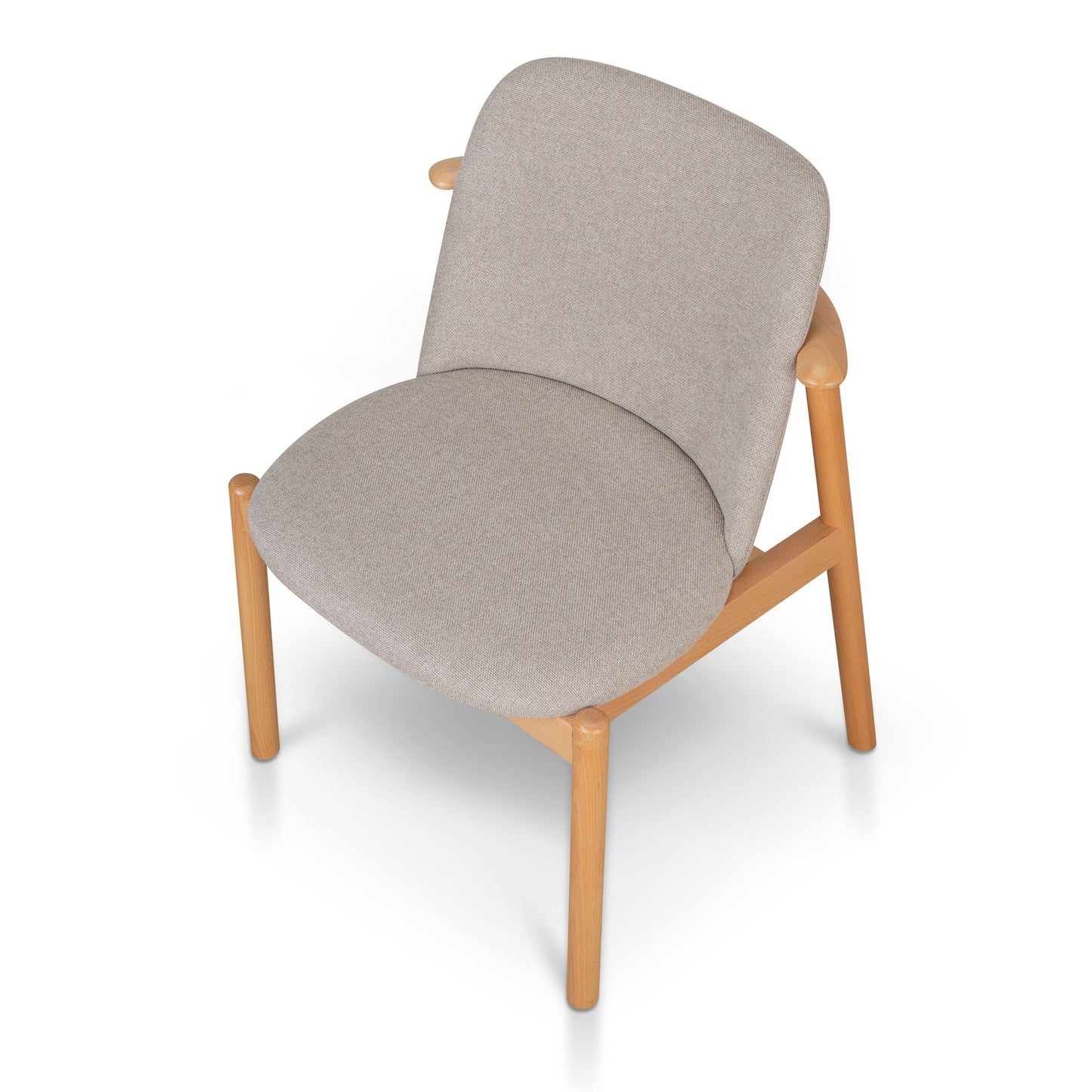 Natural Dining Chair - Grey Seat (Set of 2)
