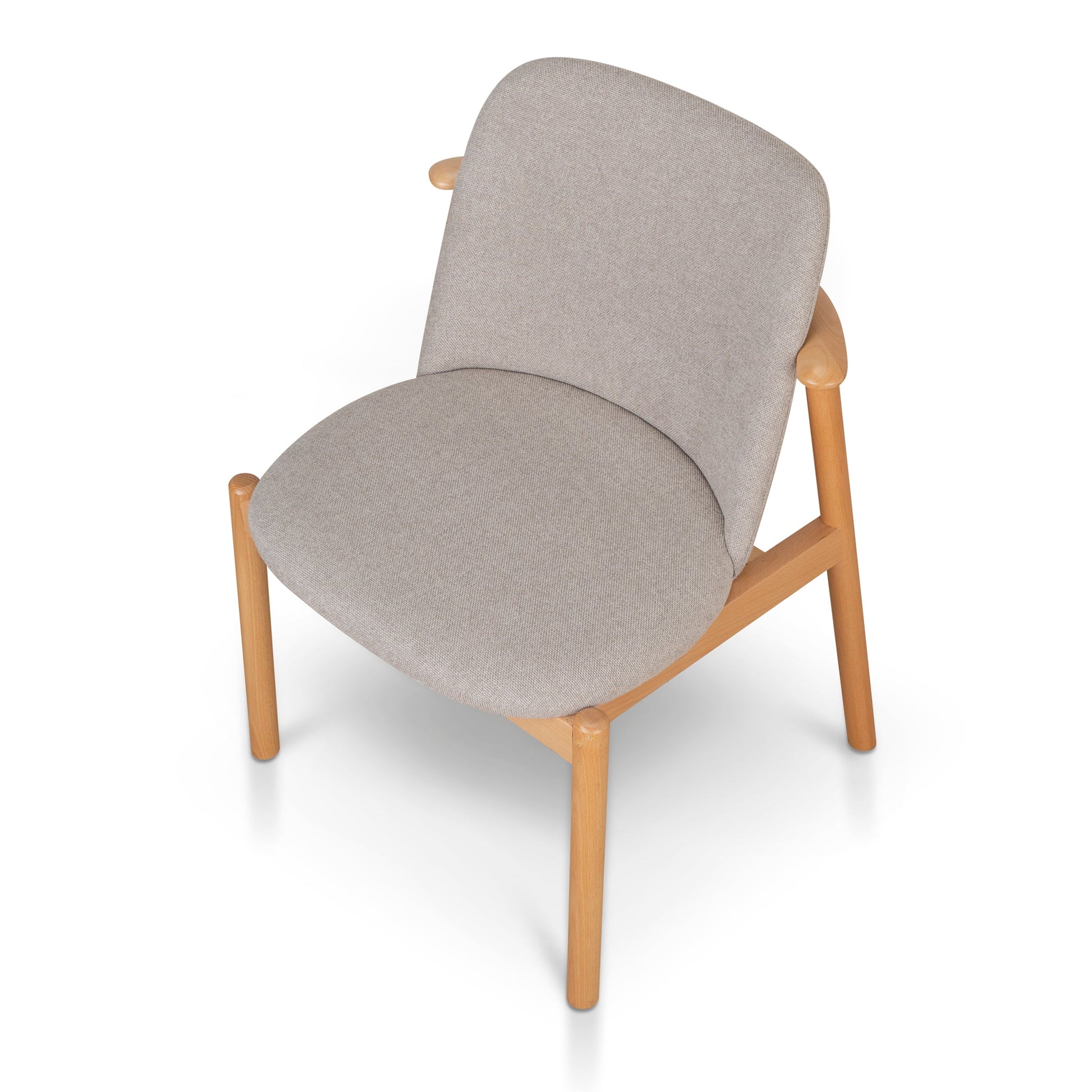 Natural Dining Chair - Grey Seat (Set of 2)